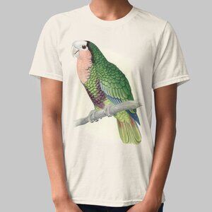 Cuban Amazon Vintage Parrot Print Short Sleeve Graphic Tee T-shirt S M L XL